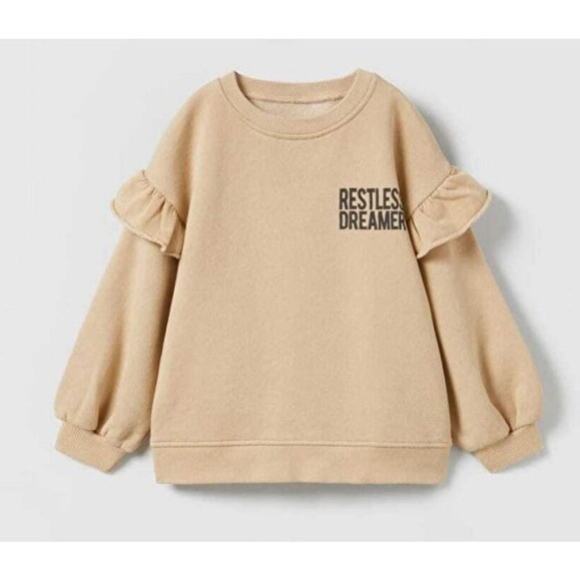 Zara Girls Ruffle Sweater - Restless Dreamer - Picture 1 of 4
